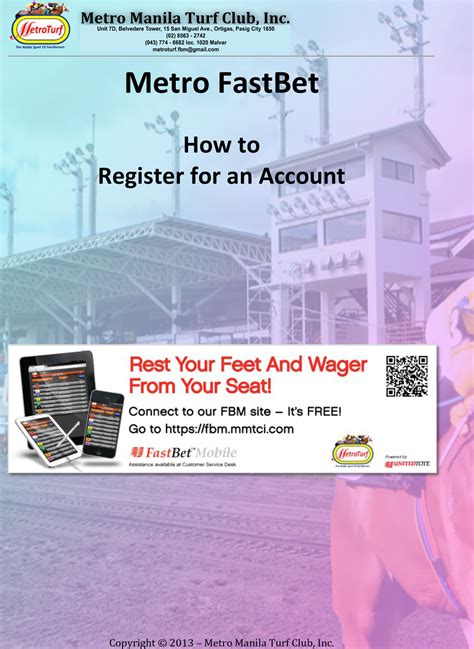 metro turf fastbet contact number|MetroTurf FastBet.